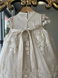 Eliza Baptism Dress in Champagne