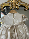 Eliza Baptism Dress in Champagne