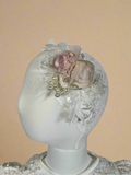 Bombon Baptism Dress in Creamy Ivory/ Ropon Bombon en tono Perla
