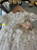 Eliza Baptism Dress in Champagne