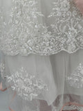 Denise Baptism Dress in Creamy Ivory/ Ropon Denise en tono Perla