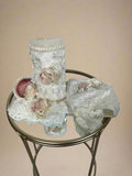 Bombon Baptism Dress in Creamy Ivory/ Ropon Bombon en tono Perla