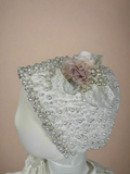 Bombon Baptism Dress in Creamy Ivory/ Ropon Bombon en tono Perla