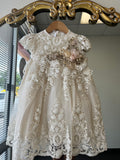 Eliza Baptism Dress in Champagne