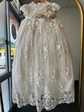 Eliza Baptism Dress in Champagne