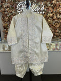 Maximiliano boy outfit in Champagne with blue stones