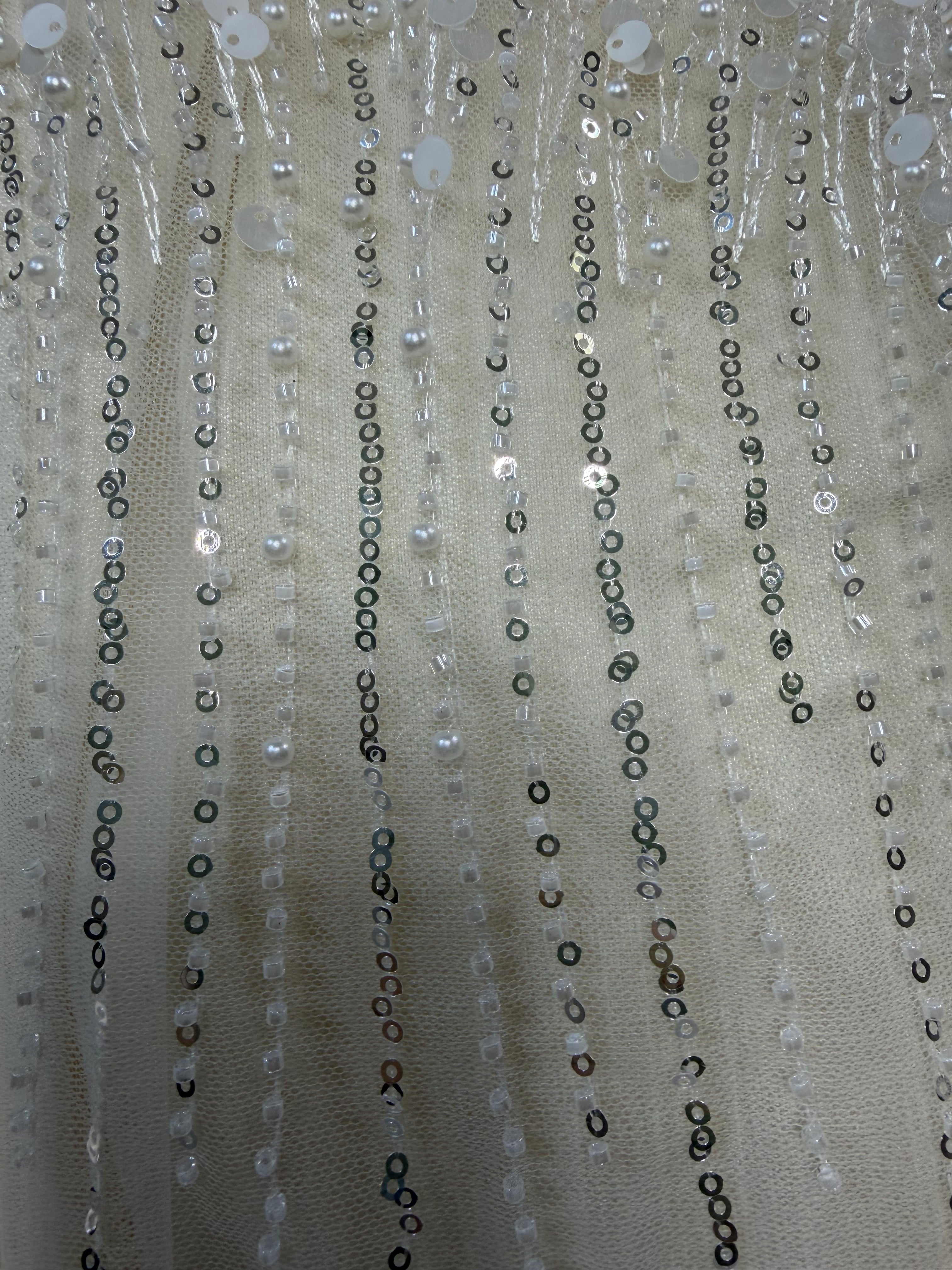 Ropon Celeste tono Champagne / Celest Baptism Dress in Champagne