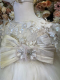 Tere Baptism Dress in Champagne