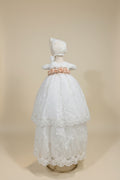 Ropon Reyna en tono Perla / Reyna Baptism Dress in Creamy Ivory