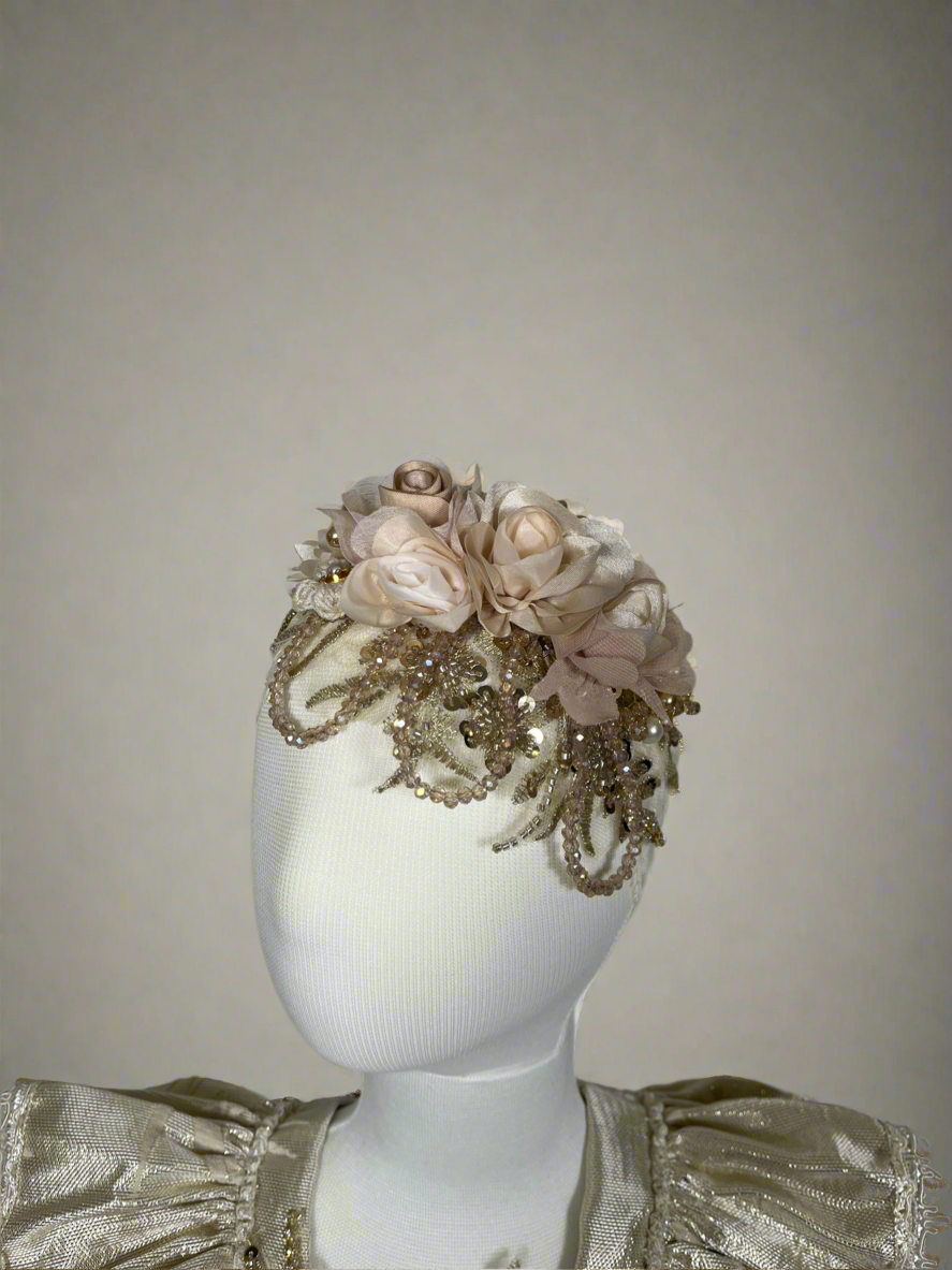 Charlotte Beige/ Gold Romper