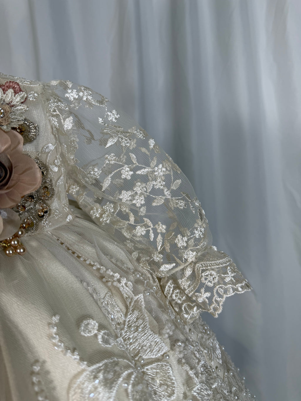 Ropon Carlota Tono Champagne/ Carlota Baptism Dress in Champagne