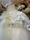 Tere Baptism Dress in Creamy Ivory