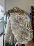 Perla Baptism Dress in Champagne
