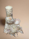 Deluxe 4 piece Girl baptism candle set in Champagne #1