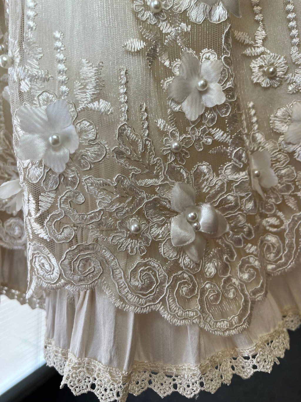 Janet Baptism Dress in Champagne