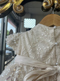 Perla Baptism Dress in Champagne