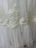 Romina Baptism Dress in Creamy Ivory/ Ropon Romina en tono Perla
