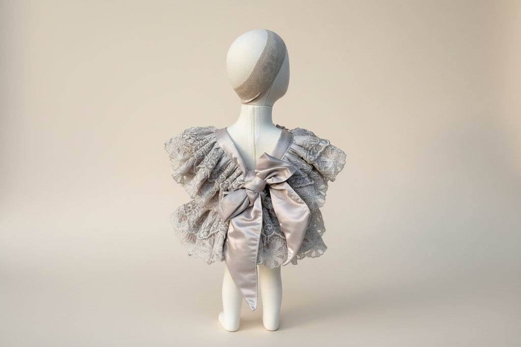 Champagne Romper/ Pañalero Tono Champagne Style # 1472