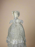 JAZMIN BAPTISM DRESS IN CREAMY IVORY/ ROPON JAZMIN EN TONO PERLA