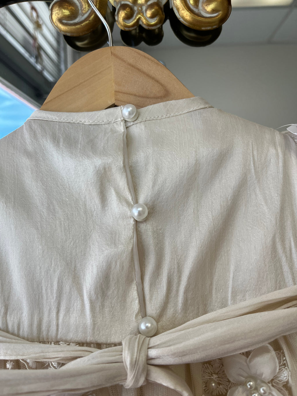 Janet Baptism Dress in Champagne