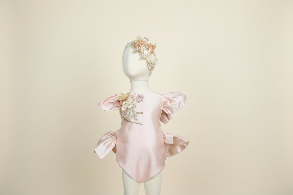 Blush Romper/ Pañalero Tono Rosa Style # 1537