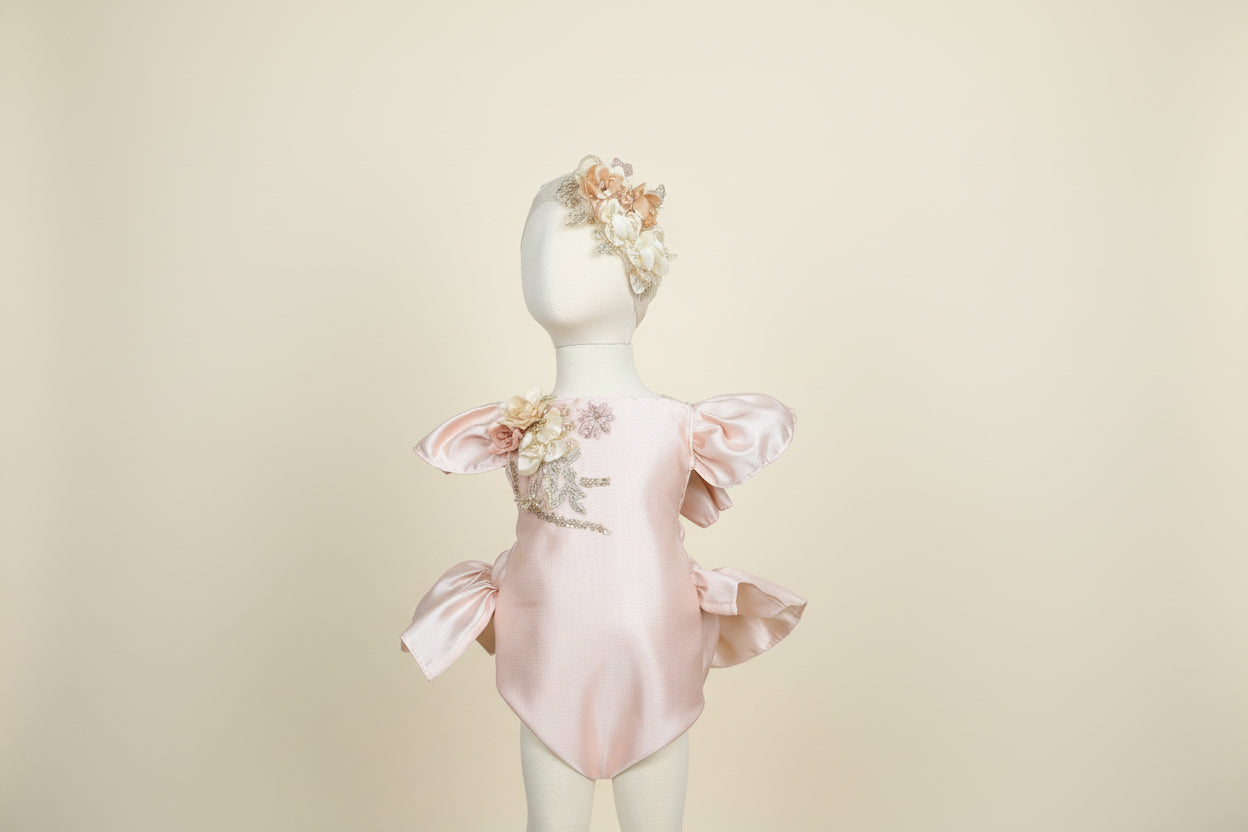 Blush Romper/ Pañalero Tono Rosa Style # 1537