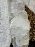 SIZE 3 Boy Baptism outfit in White style #413 (Outfit Only) Solamente Traje