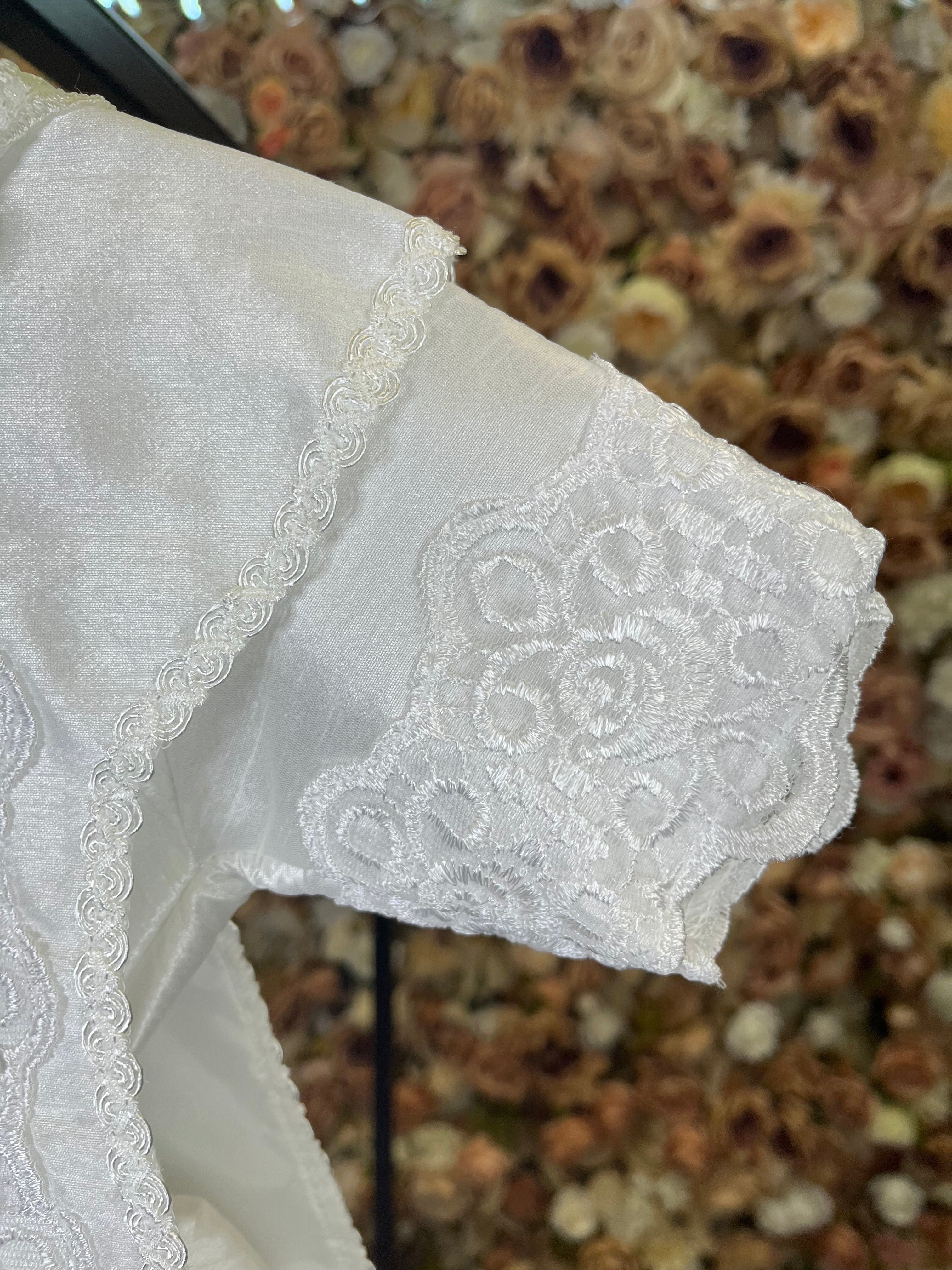 SIZE 3 Boy Baptism outfit in White style #434 (Outfit Only) Solamente Traje