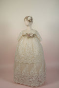 Ropon Sofia tono Champagne/ Sofia Baptism Dress in Champagne