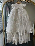 Perla Baptism Dress in Champagne