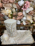 Perla Baptism Dress in Champagne