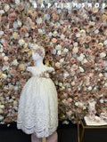 Kenia Baptism Dress in Champagne traditional two piece