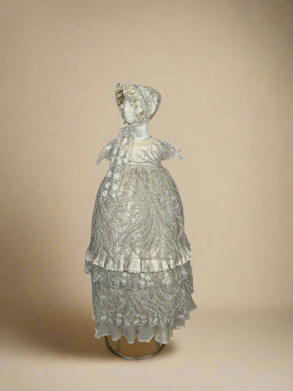 JAZMIN BAPTISM DRESS IN CHAMPAGNE