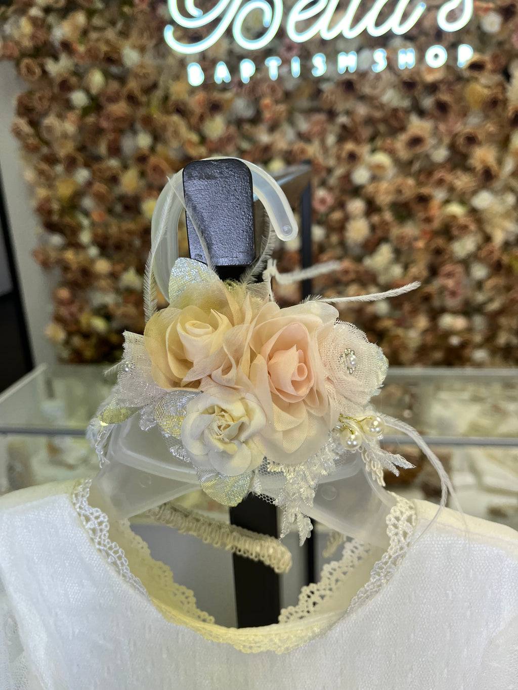 Baptism Dress in Creamy Ivory size 4