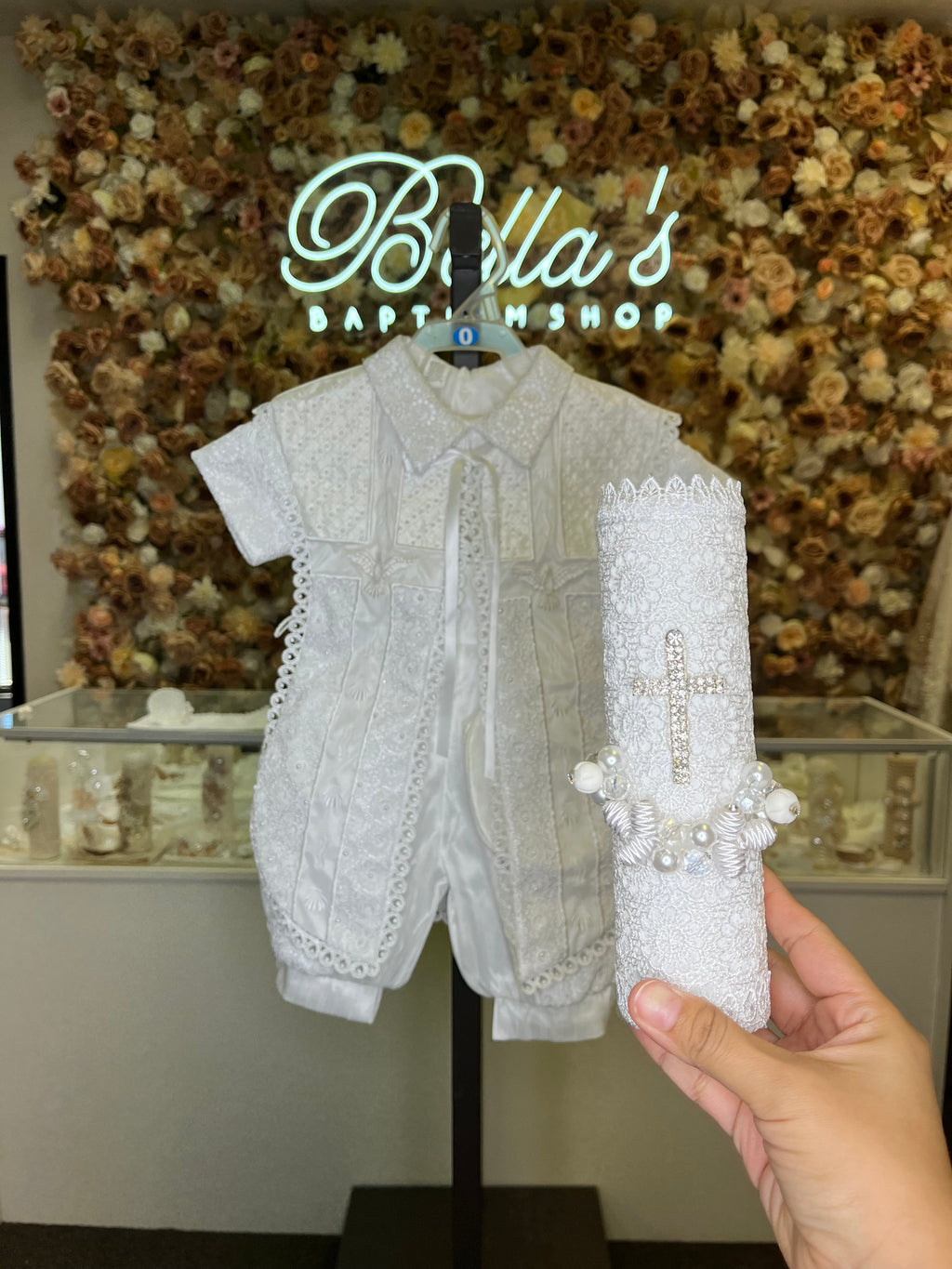 Emilio Boy Baptism outfit in White