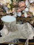 Perla Baptism Dress in Champagne