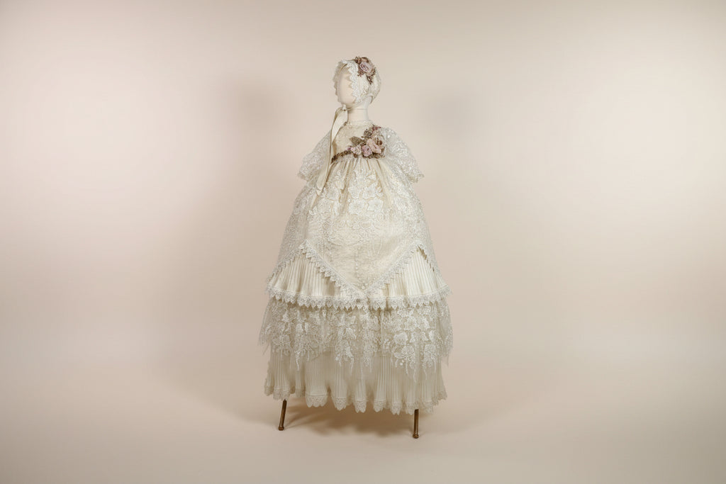 Ropon Carlota Tono Champagne/ Carlota Baptism Dress in Champagne