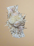 Deluxe 4 piece Girl baptism candle set in Champagne #1