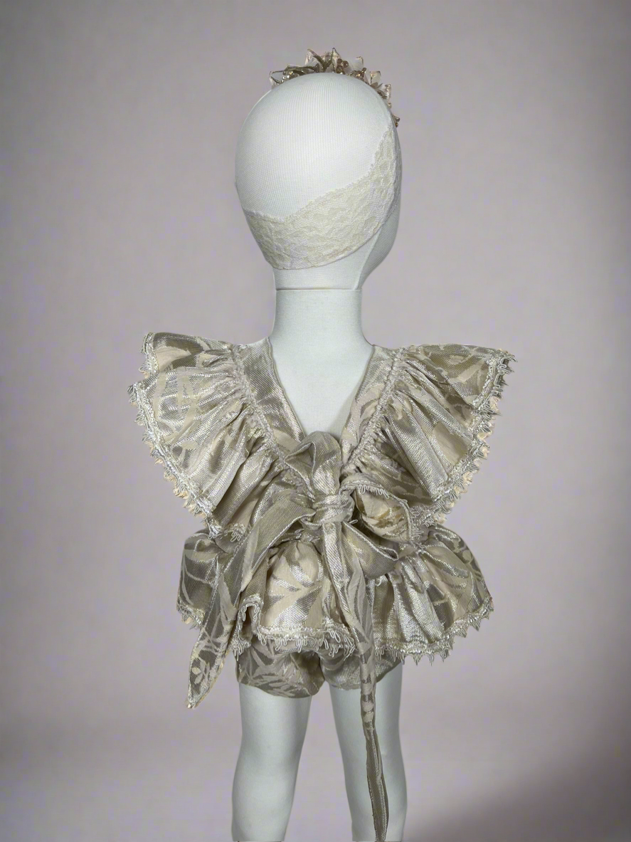 Charlotte Beige/ Gold Romper