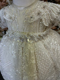 MAR BAPTISM DRESS IN CHAMPAGNE