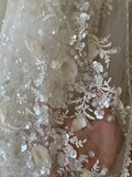 BOMBON BAPTISM DRESS IN CHAMPAGNE
