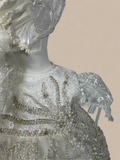 JAZMIN BAPTISM DRESS IN CREAMY IVORY/ ROPON JAZMIN EN TONO PERLA