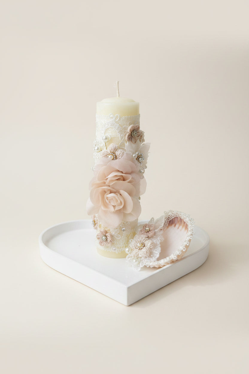 Ropon Carlota Tono Perla/ Carlota Baptism Dress in Creamy Ivory