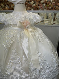 Adriana Baptism Dress in Creamy Ivory