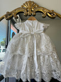 Marina Baptism Dress in Creamy ivory 4 layers