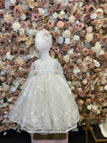 BOMBON BAPTISM DRESS IN CHAMPAGNE