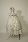 Ropon Adela tono Champagne/ Adela Baptism Dress in Champagne
