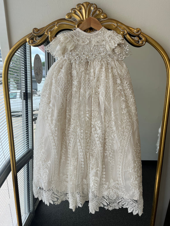 MAR BAPTISM DRESS IN CHAMPAGNE