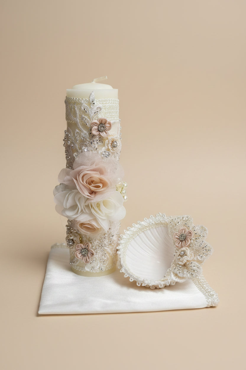 Ropon Emilia tono Perla/Emilia Baptism Dress in Creamy Ivory