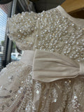 Perla Baptism Dress in Champagne